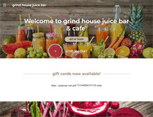 Tablet Screenshot of grindhousejuicebar.com